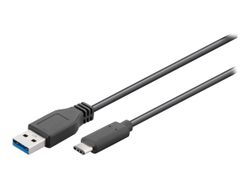 Goobay USB 3.0 A till USB-C 3 Meter Svart
