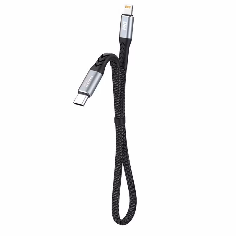 Dudao L10P USB-C till Lightning kabel 20W 0.23m Svart