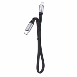 Dudao L10P USB-C till Lightning kabel 20W 0.23m Svart
