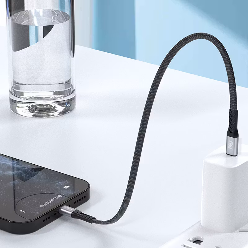 Dudao L10P USB-C till Lightning kabel 20W 0.23m Svart