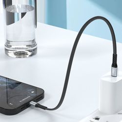 Dudao L10P USB-C till Lightning kabel 20W 0.23m Svart