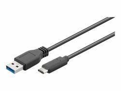 Goobay SuperSpeed USB A till USB C 3.0 2m Svart