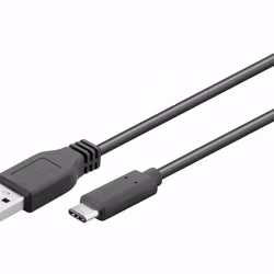 Goobay 67976 USB-C 3.1 generation 1-kabel 1m Svart
