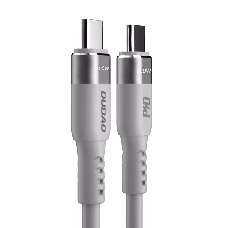 Dudao L5CMAX USB-C till USB-C kabel 100W 1m grå
