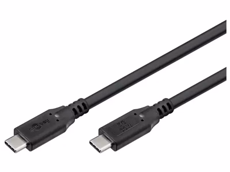 Goobay 74698 USB3.2 60W USB-C Kabel 0.5 m Svart