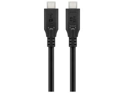 Goobay 74698 USB3.2 60W USB-C Kabel 0.5 m Svart