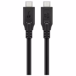 Goobay 74698 USB3.2 60W USB-C Kabel 0.5 m Svart