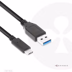 Club 3D CAC1523 USB 3.1 Gen 2 USB-C till USB-A 60W Kabel Svart