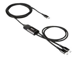 Club 3D CAC-1527 USB-C Y kabel 1.83m 100W Svart