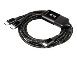 Club 3D CAC-1527 USB-C Y kabel 1.83m 100W Svart