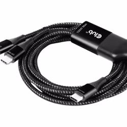 Club 3D CAC-1527 USB-C Y kabel 1.83m 100W Svart