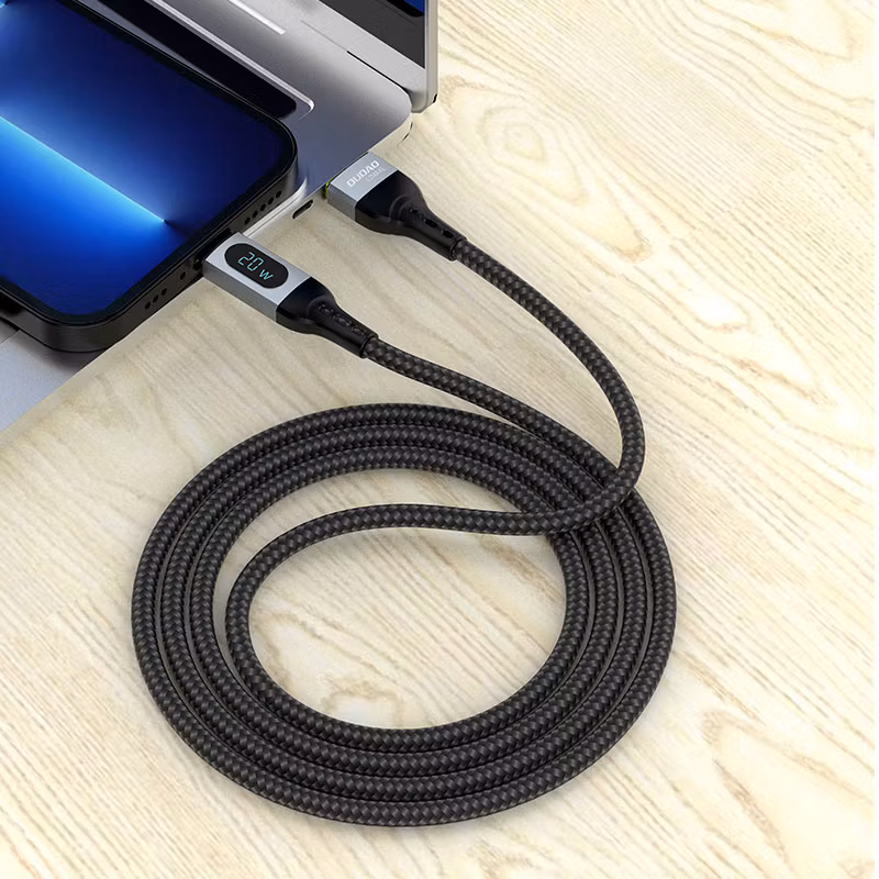 Dudao L7Max USB-A till USB-C kabel 66W 1m Svart