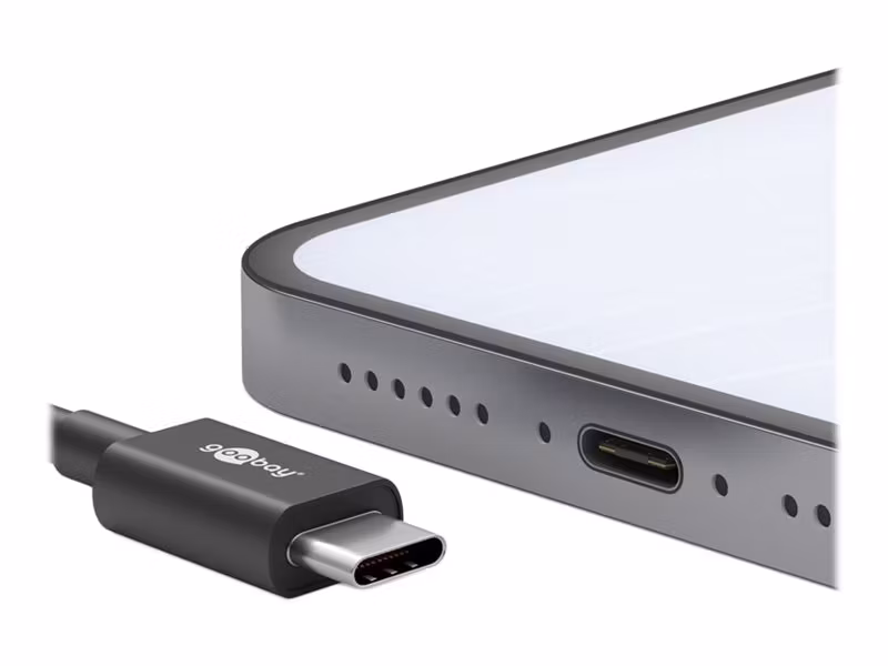 Goobay USB 3.2 Gen 1 USB Type-C kabel 50cm Svart