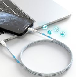 Dudao L5ProC USB-C till USB-C kabel 45W 1m Grå