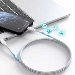Dudao L5ProC USB-C till USB-C kabel 45W 1m Grå