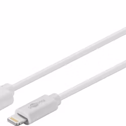 Goobay USB 2.0-kabel A till Lightning  1 meter Vit