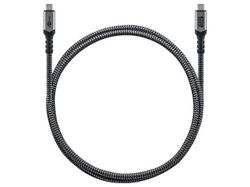 Goobay USB-C 4.0 Textilbeklädd 1.8m kabel Svart