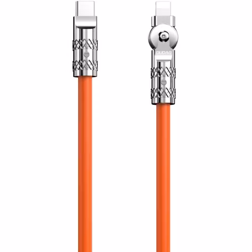 Dudao L24CL USB-C till Lightning kabel 1m 180° roterande orange