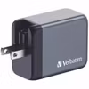 Verbatim GaN laddare 65W 1x USB-A 2x USB-C