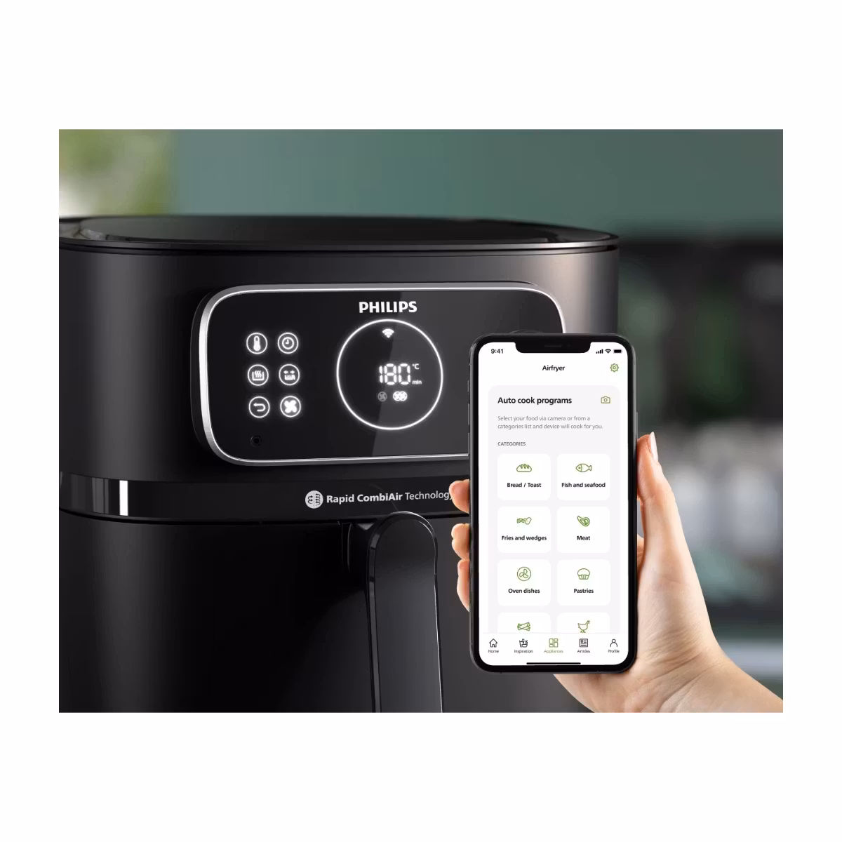 Philips HD9876/90 Combi XXL Connected Airfryer Svart
