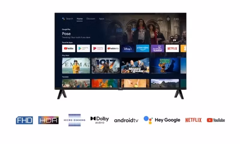 TCL 32" 32S5400AF Full HD Android TV Smart TV