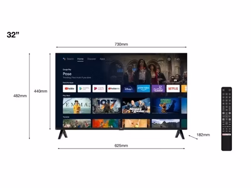 TCL 32" 32S5400AF Full HD Android TV Smart TV