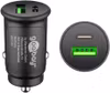 Goobay Dual USB-C billaddare (12 / 24V)  Svart