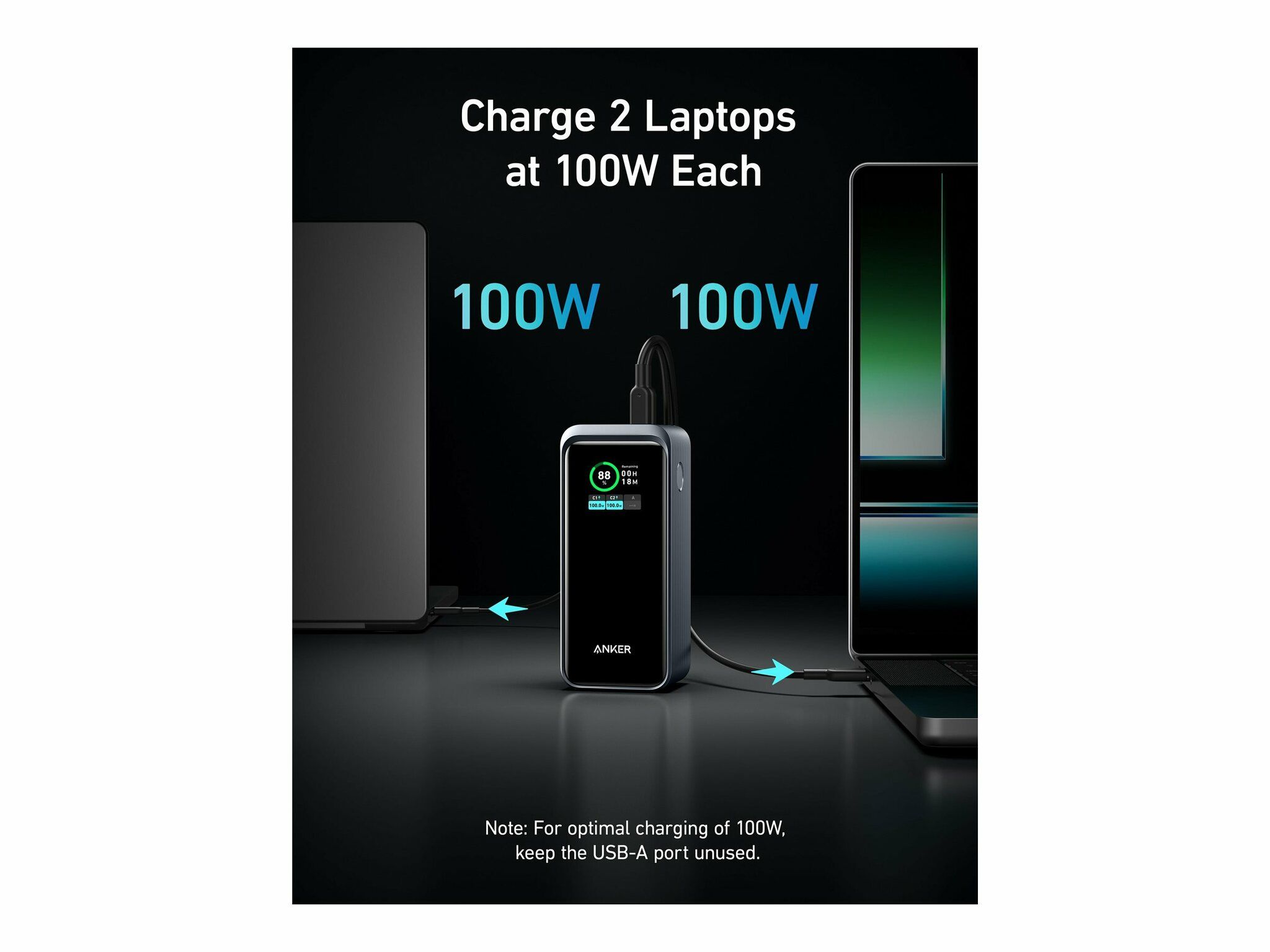 Anker Prime 20,000mAh Power Bank 200W Svart
