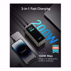 Anker Prime 20,000mAh Power Bank 200W Svart