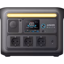 Anker SOLIX 1600Watt Bärbar elstation med campinglampa