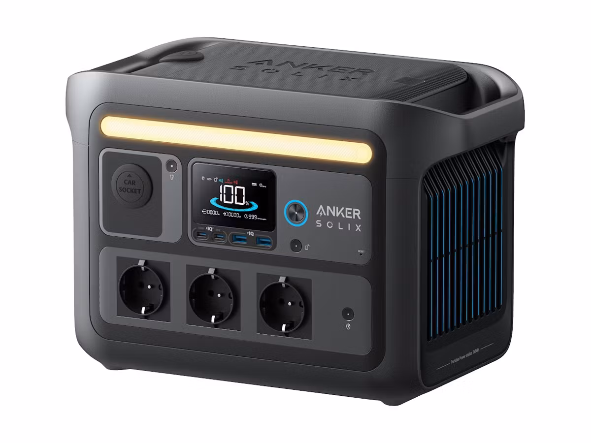Anker SOLIX 1600Watt Bärbar elstation med campinglampa