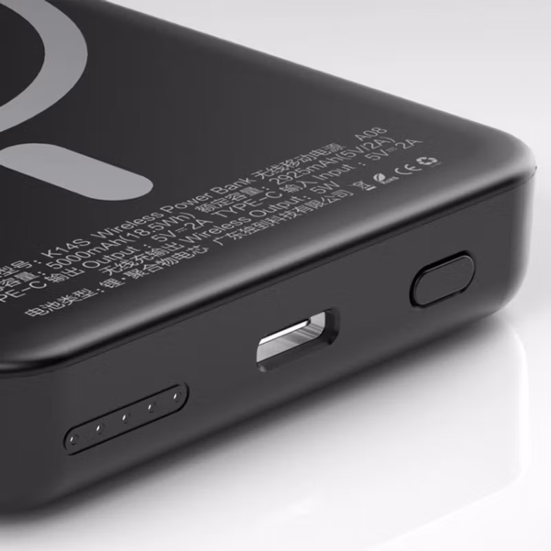 Dudao K14S Trådlös Powerbank 5 000mAh Svart