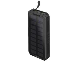 Goobay Powerbank snabbladdare med Solpanel 20.000 mAh Svart