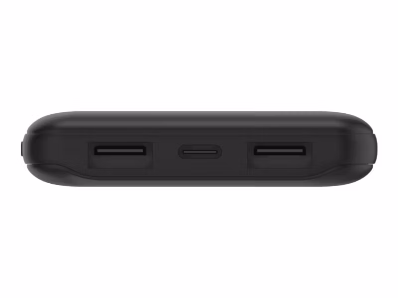 Belkin powerbank 10 000 mAh med 2x USB-A och 1x USB-C 15W Svart