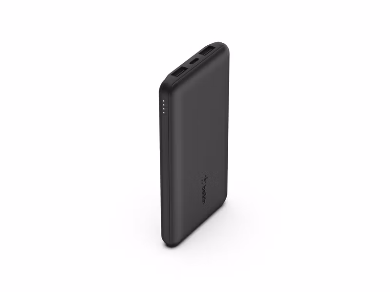 Belkin powerbank 10 000 mAh med 2x USB-A och 1x USB-C 15W Svart