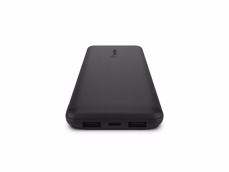 Belkin powerbank 10 000 mAh med 2x USB-A och 1x USB-C 15W Svart