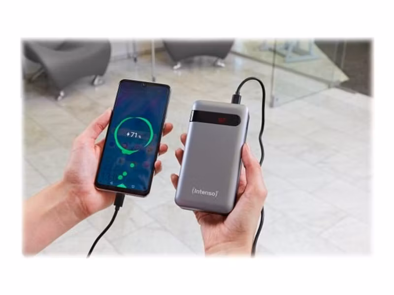 Intenso Powerbank PD10000 gy - 10000 mAh, grå