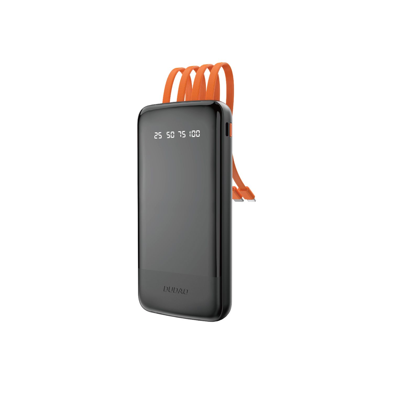 Dudao K6Pro powerbank 10000mAh 10Watt 4x kablar Svart