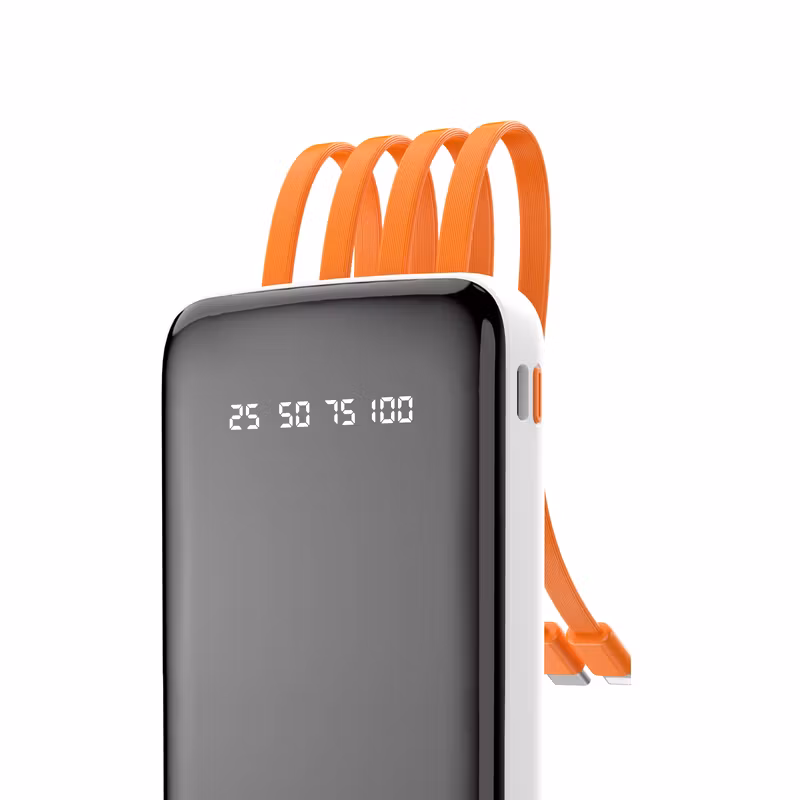 Dudao K6Pro powerbank 10000mAh 10Watt 4x kablar Vit