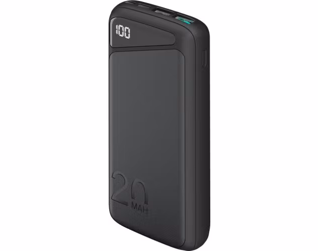 Goobay Powerbank 20 000 mAh snabbladdare USB-C Svart
