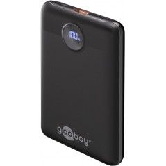 Goobay powerbank 10 000 mAh 1x USB-A 1x USB-C 20W Svart