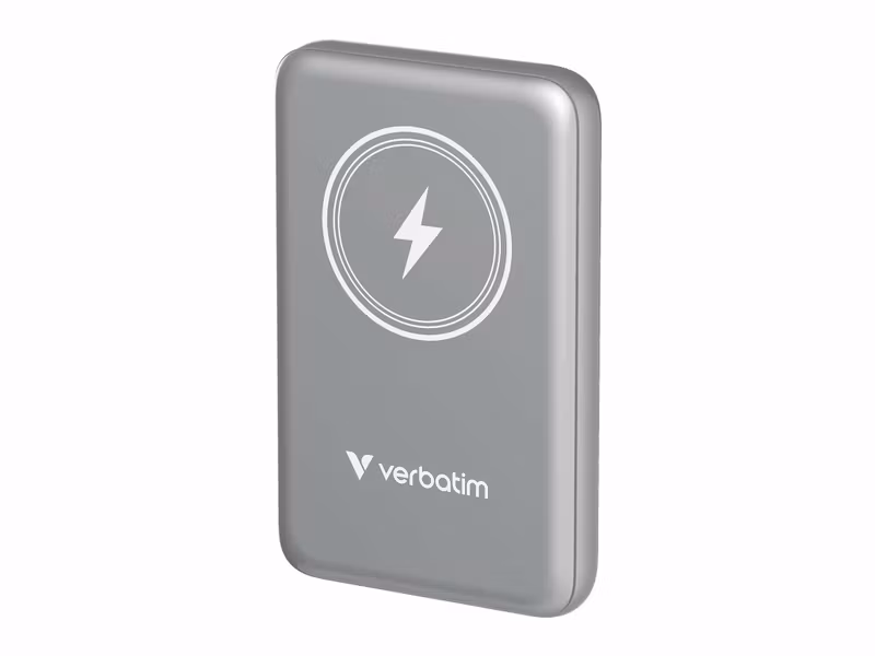 Verbatim Charge 'n' Go Trådlös Powerbank 10000mAh Grå