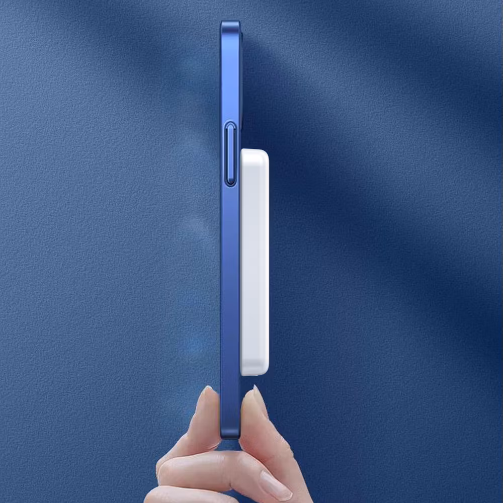 Dudao K14S Trådlös Powerbank 5 000mAh Vit