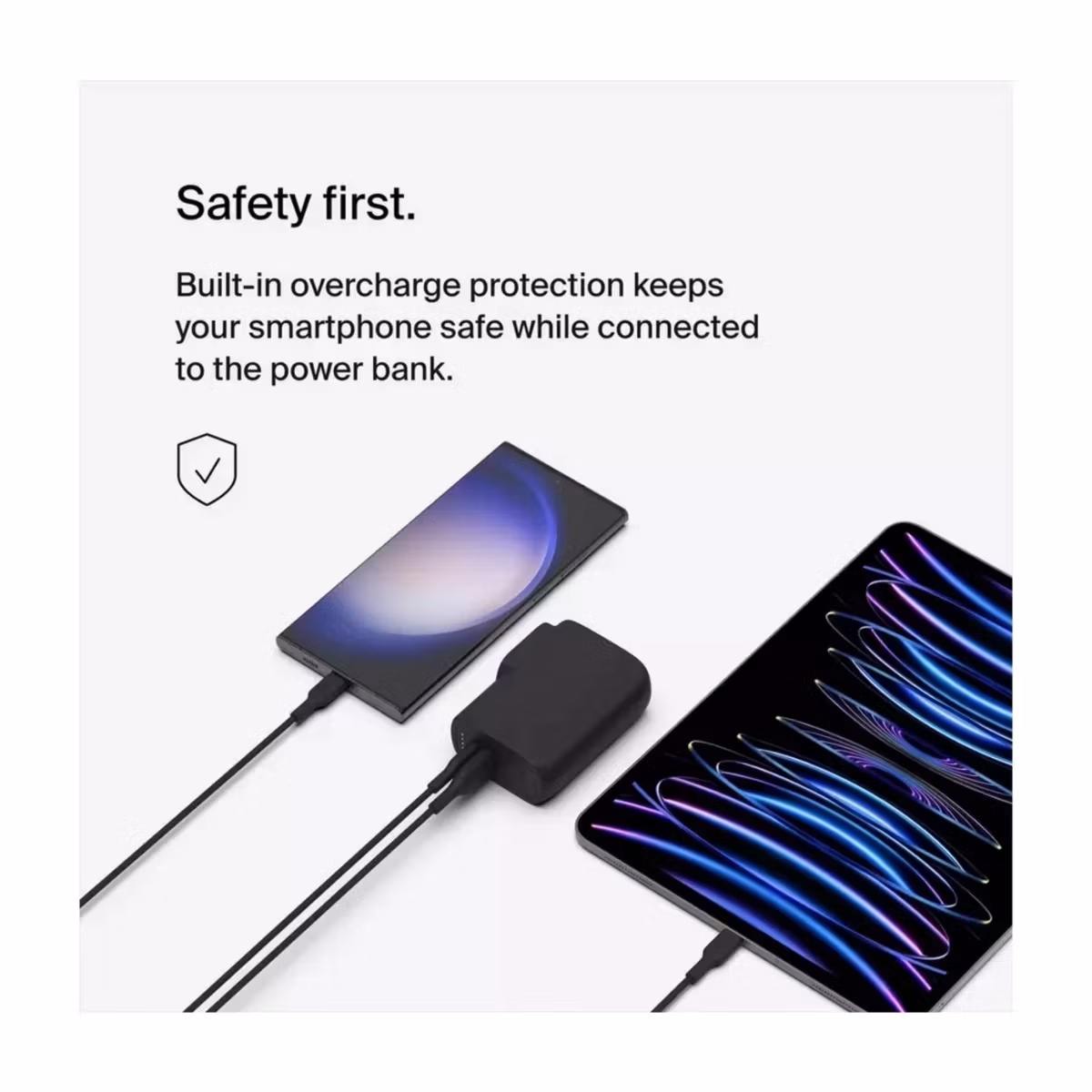 Belkin hybrid laddare 25 W väggladdare + powerbank 5000 mAh + reseadaptersats