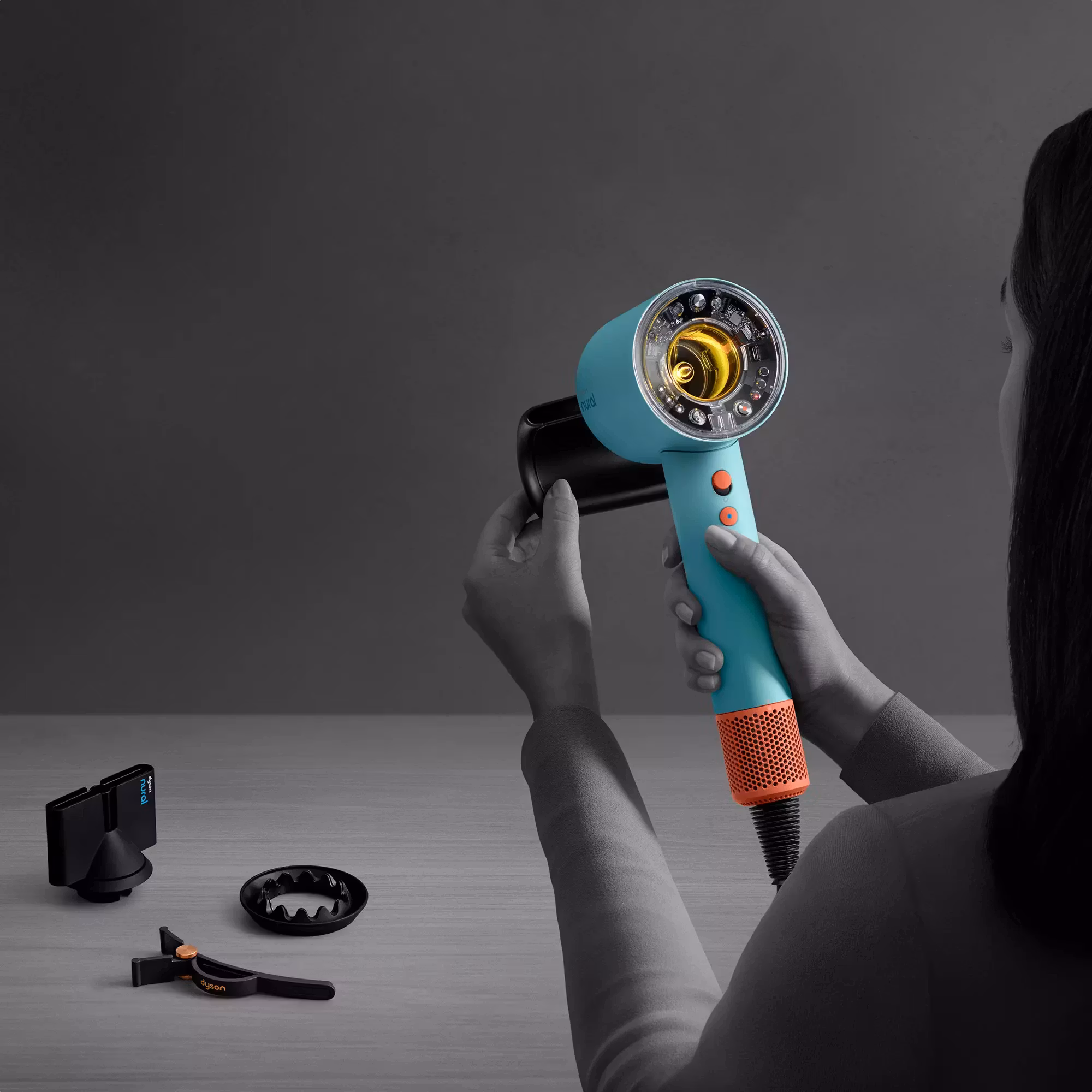 Dyson Supersonic Nural™ Hairdryer Ceramic Patina/Topaz