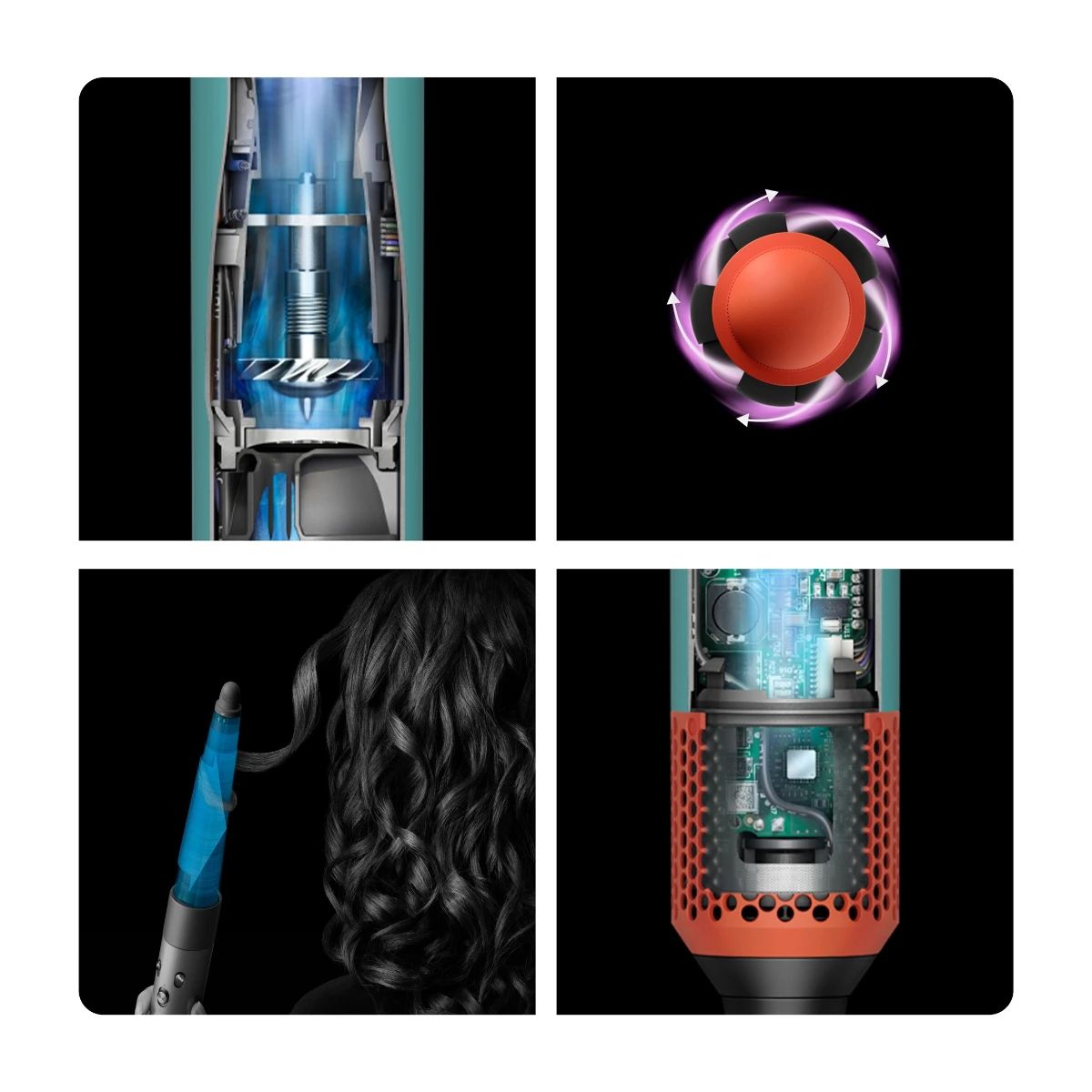 Dyson Airwrap i.d. Complete Long multistyler och hårtork, Ceramic Patina/Topaz
