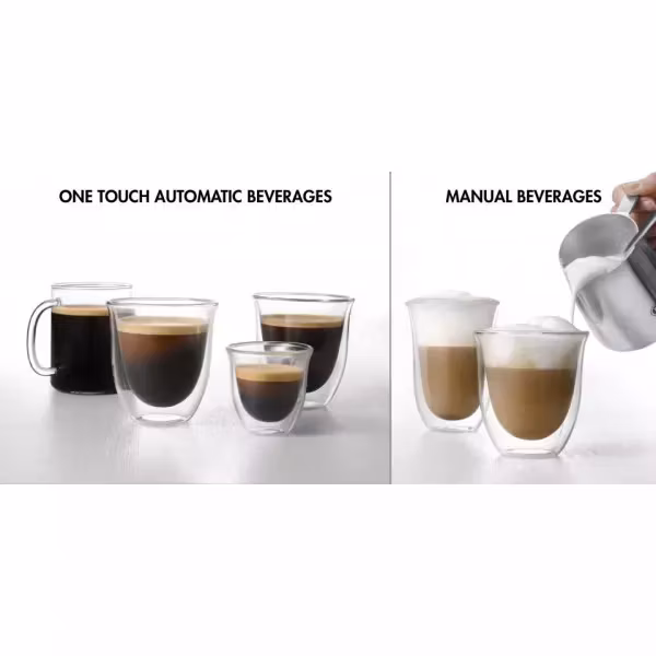 De’Longhi Dinamica ECAM350.35.W Espressomaskin med inbyggd kvarn