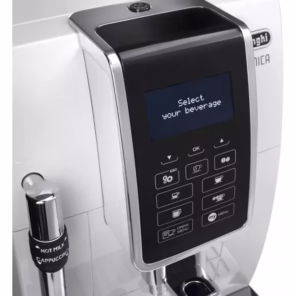 De’Longhi Dinamica ECAM350.35.W Espressomaskin med inbyggd kvarn