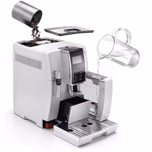 De’Longhi Dinamica ECAM350.35.W Espressomaskin med inbyggd kvarn