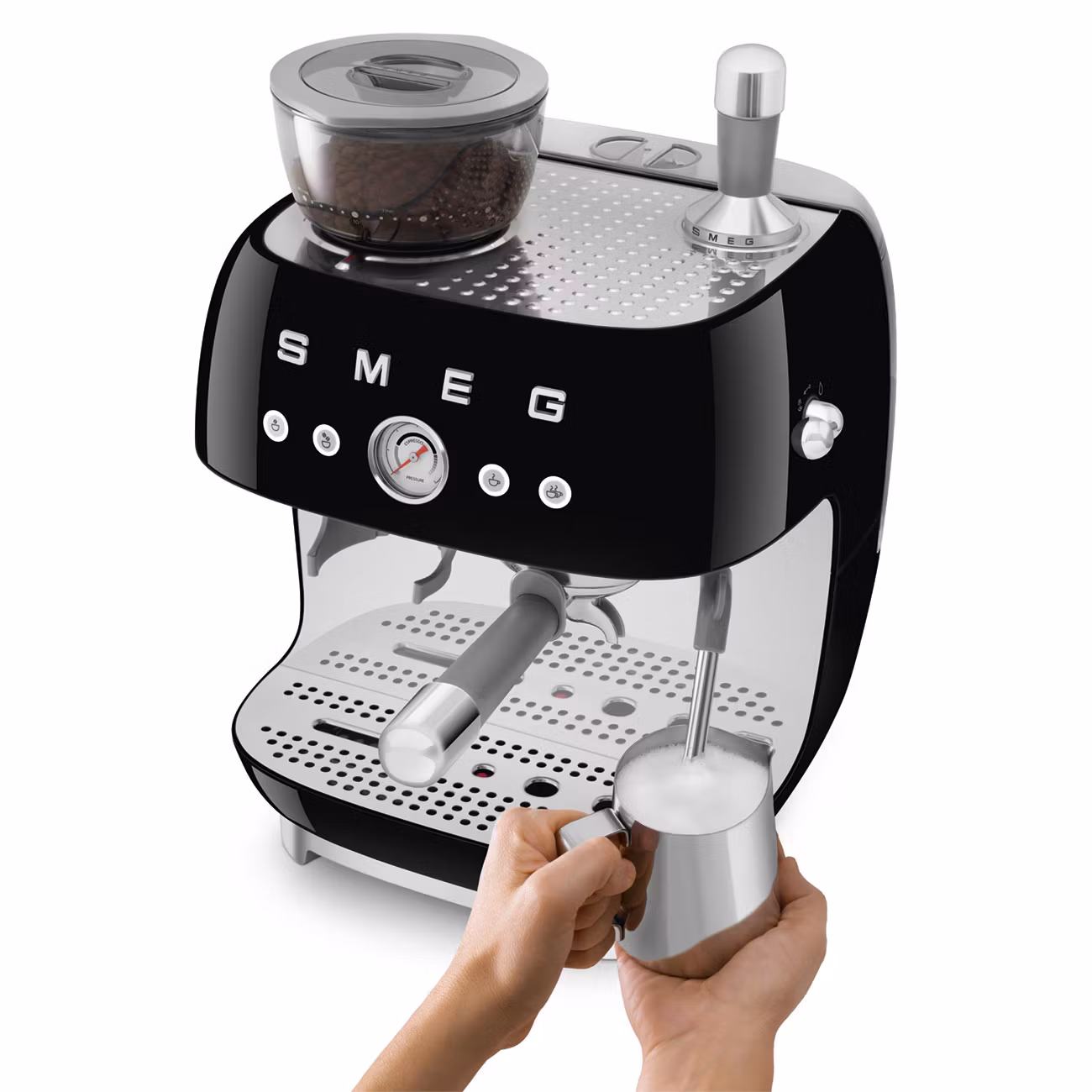 Smeg EGF03WHEU Helautomatisk Kaffemaskin Svart